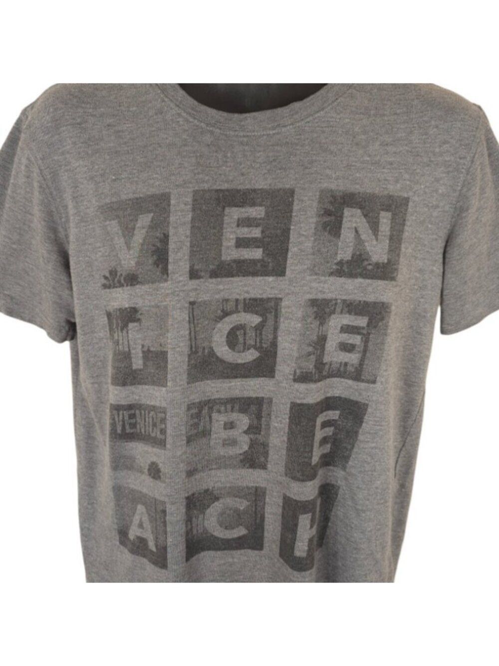 Venice Beach T Shirt Mens Size Medium Gray Travel Destination Tee